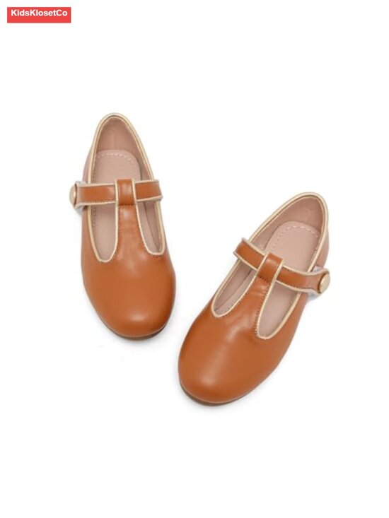 Other - Toddler Girls Ballet Flats Mary Jane Dress Shoes with Adjustable Strap,